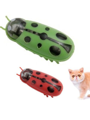 Mini Electric Ladybug Cat Toy Cat Interactive Play Toy Funny Cat Interactive Cat Toy