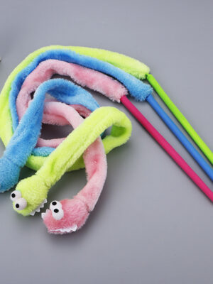 Pet cat toy cartoon snake funny cat rod cat interactive toy funny cat rod