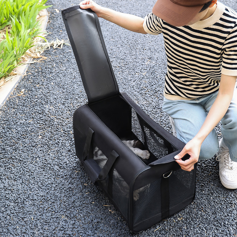 Dog Cat Carriers Bags Car Portable Transport Pet Bag Cage Portable Pet Foldable Outgoing Travel Breathable Pets Handbag - Image 2