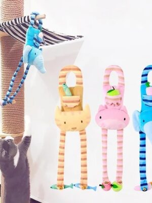Cat door handle toy