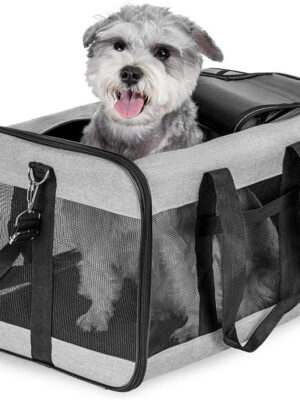 Dog Cat Carriers Bags Car Portable Transport Pet Bag Cage Portable Pet Foldable Outgoing Travel Breathable Pets Handbag