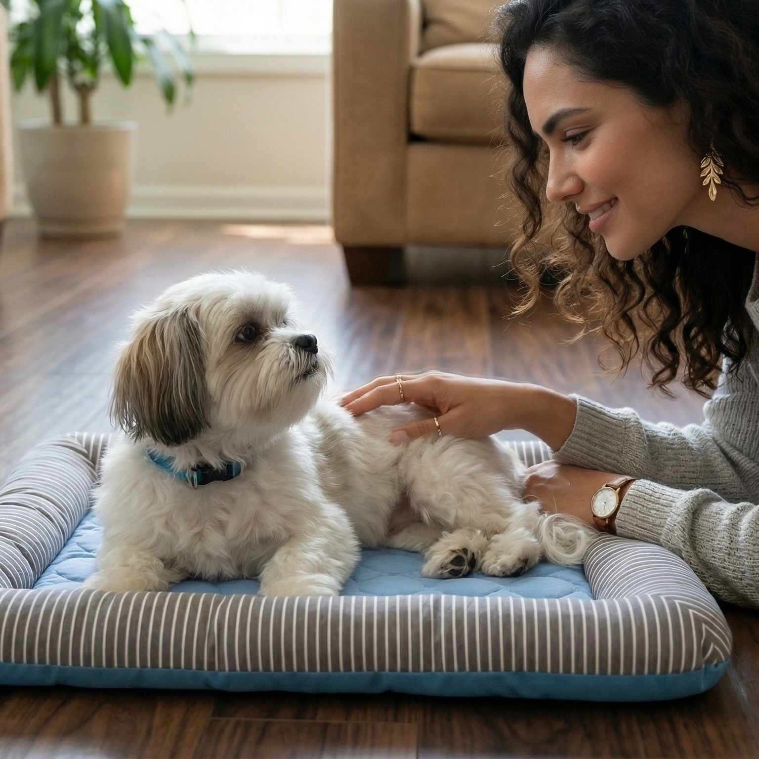 Cotton Plush Cushion Pet Bed