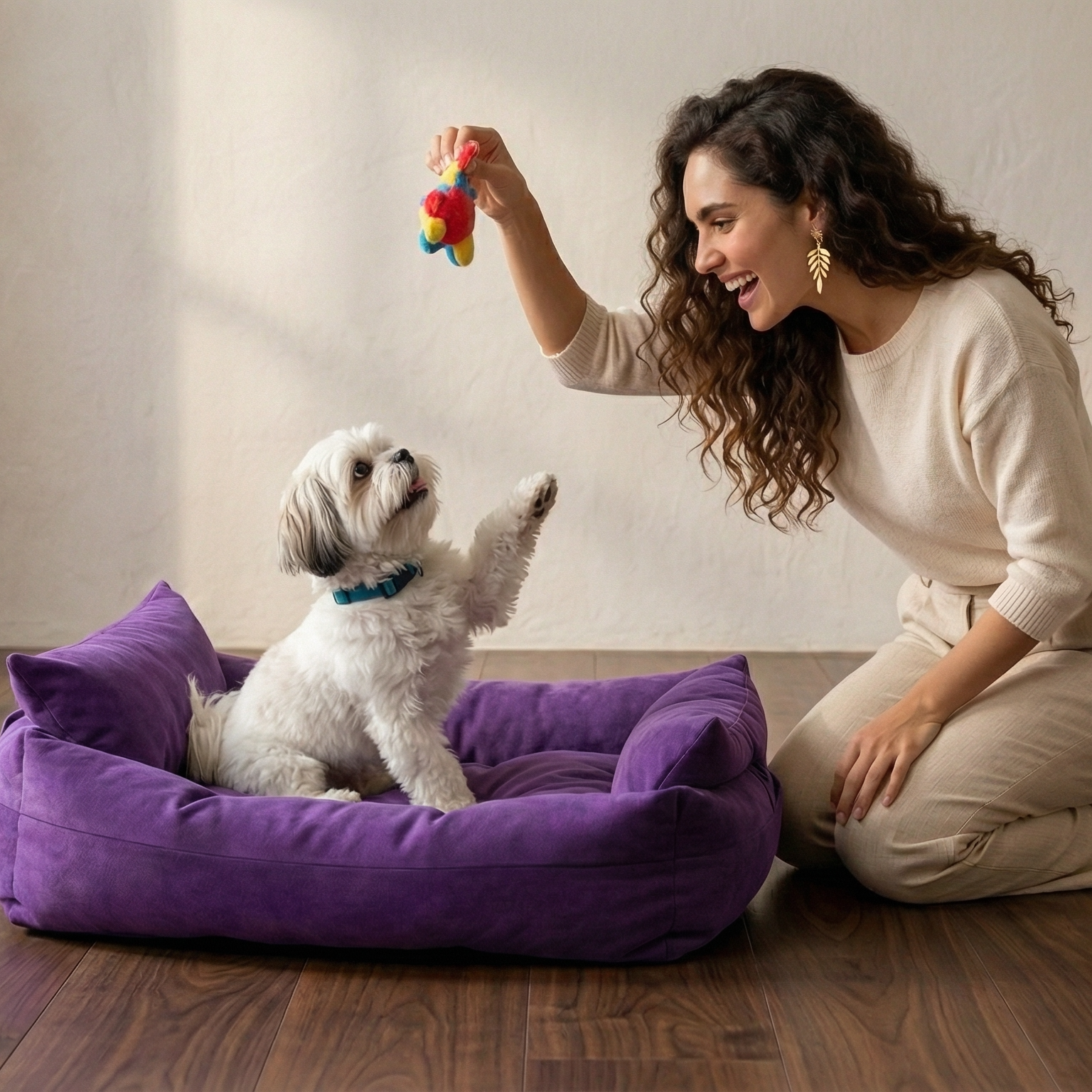 3-in Soft Corduroy Coral Fleece Pet Mat