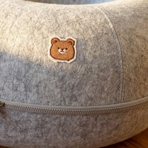 Felt Tunnel Cave Pet Bed with Removable Donut Nest