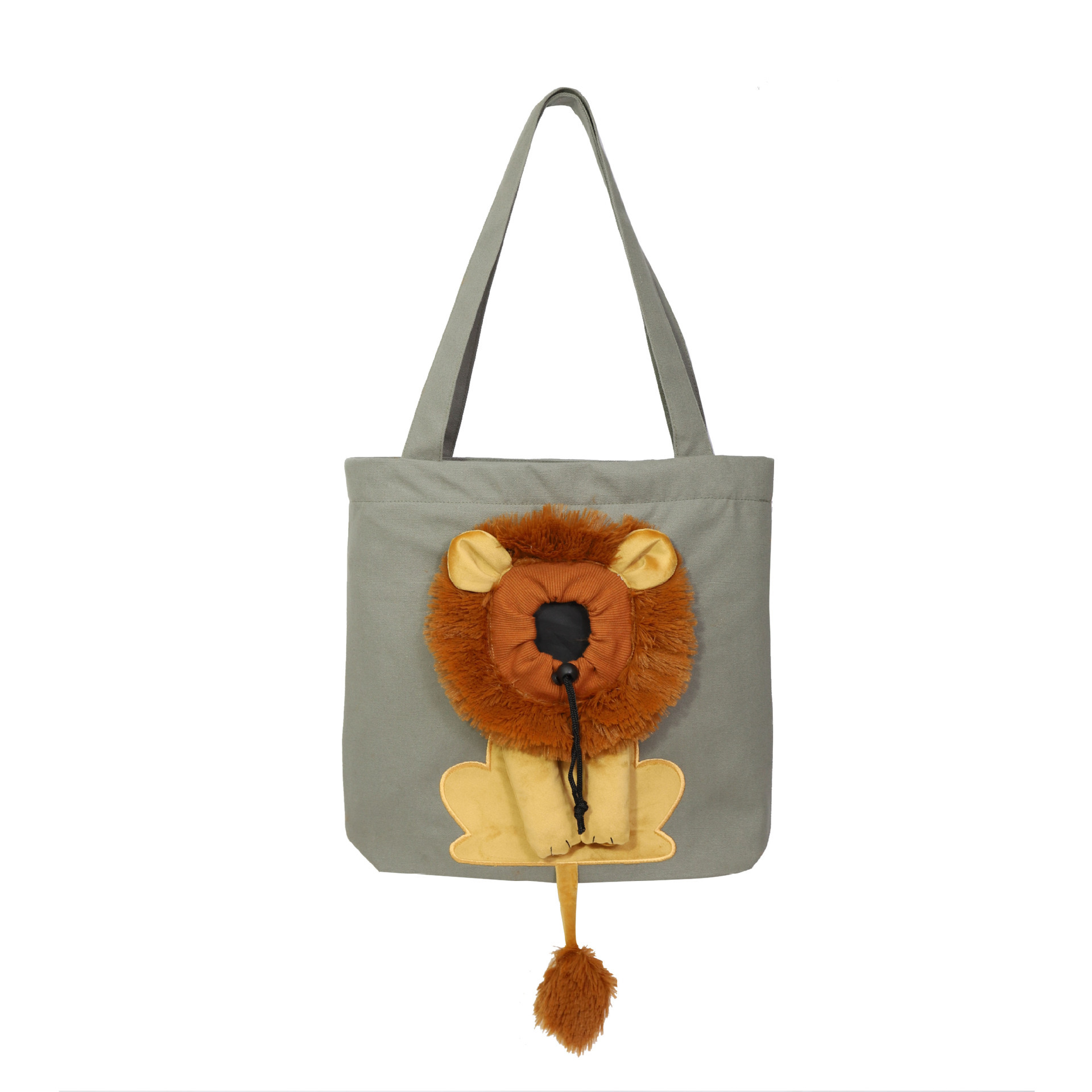 Soft Pet Carriers Lion Design Portable Breathable Bag Cat Dog Carrier Bags Outgoing Travel Pets Handbag With Safety Zippers - Image 7