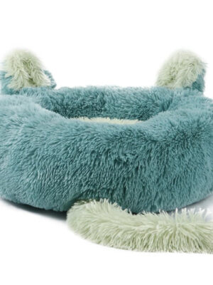 Fluffy Pet Bed with Tail and Ear Design
