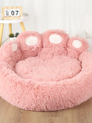 Cozy Cotton Plush Pet Bed