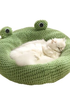 Fully Enclosed Sleeping House Pet Bed