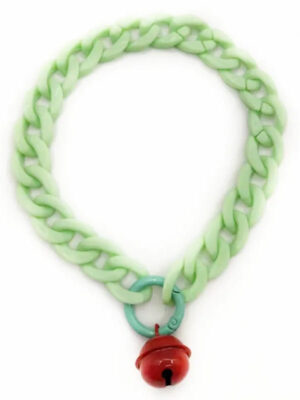 Neon Macaron Bell Dog Collar