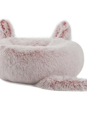 Round Plush Donut Pet Bed