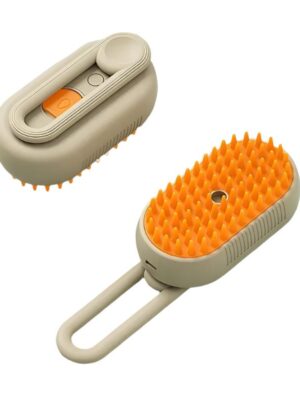 3-in Pet Grooming Brush with Steam Spray and Massage